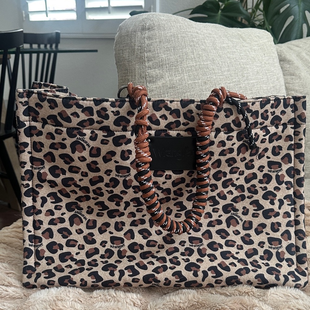 Wrangler Leopard Print Tote Bag